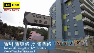 【HK 4K】寶琳 寶康路 及 陶樂路 | Po Lam - Po Hong Road & To Lok Road | DJI Pocket 2 | 2022.02.11