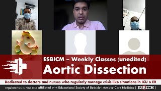 ESBICM Weekly Classes (unedited) - Aortic Dissection in ICU (Practical Aspects)