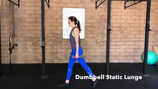 Dumbbell Static Lunge