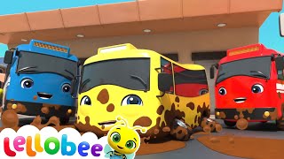 Carwash Song - Go  the Yellow Bus | Nursery Rhymes & Cartoons | LBB Kids