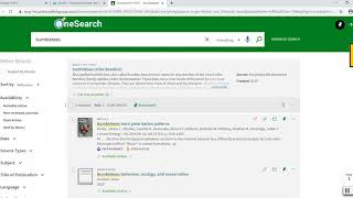 Searching for Sources Using OneSearch