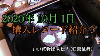 【音楽】購入したレコード紹介！【2020年10月1日】