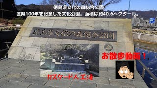 魅力度ランキング44位徳島を散歩！徳島県文化の森総合公園の人口滝（カスケード）周辺を散歩！