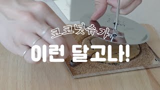 코코넛 슈가로 달고나 뽑기 만들기!🍭 Dalgona candy with Coconut Sugar🥥