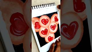 trending heart ❤️ art  || #satisfying #art #craft #tutorial #heart #love #trend #shorts #short