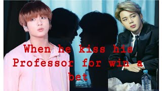 When he kiss his Professor for win a bet 🔥top jimin..Episode 2 #bts #jikookff #jikook #btsff #ff #jk