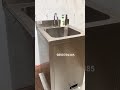 Foot operated hand wash sink with soap dispensers system station