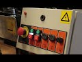 bms250 bandsaw blade sharpener in action wood mizer