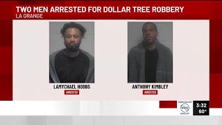 2 men arrested for Dollar Tree robbery