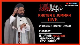 🔴KHUTBA E JUMMAH LIVE | AYYAM E FATEMIYA 2021 | JAFFERY TV NETWORK