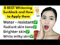 HOW TO APPLY WHITENING SUNSCREEN: Complete video