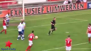 Referee scores a goal in the fourth tier of Dutch football