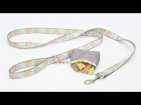 How to Sew a Dog Leash With Treat Bag How to Sew a Dog Leash With Treat Bag
