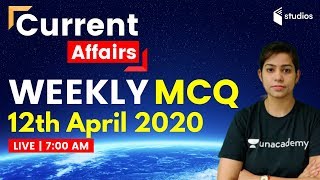 Current Affairs | MCQ Class for Weekly Current Affairs by Krati Ma'am | Current Affairs 2020