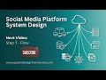 how to design a social media platform databases