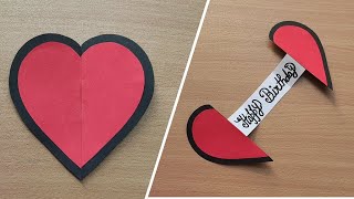 DIY - Happy birthday card | Handmade Heart Birthday Card