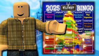 The 2025 TWW Bingo Card! | The Wild West Roblox