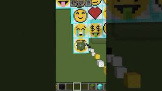 flushed face emoji pixel art in Minecraft #shorts #ytshorts #‎rknongameing