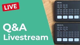 🔴 LIVE Q&A! Answering Your Questions about the Blackmagic ATEM Mini and Livestreaming