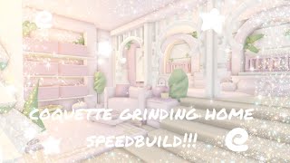 ˚୨୧⋆｡˚ ⋆ Cheap coquette grinding home speedbuild!! [Adoptme]