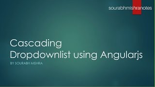 cascading dropdownlist using angularjs and webapi