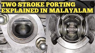 Two stroke porting explained in malayalam #rx135 #porting  #rx100 Rx135 5speed