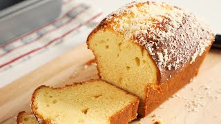 Easy Coconut Milk Pound Cake | 簡易椰汁磅蛋糕