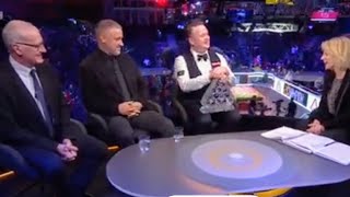 Shaun Murphy talks to Steve Davis / Stephen Hendry about his Win at 2025 Masters Snooker Tournament