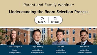 Parents and Families | Understanding the Room Selection Process