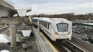 AirTrain JFK HD 60fps: Bombardier Innovia Metro ART MK II Trains @ Howard Beach \u0026 Federal Circle