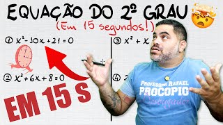 🤯 SECOND DEGREE EQUATION IN 15 SECONDS! VERY FAST Alternative Bhaskara Formula!