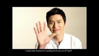 Hyun Bin First Asia Fan Meeting Tour In Singapore Greeting