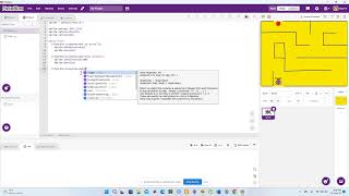 Simple maze game with python on pictoblox