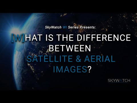 What is an aerial photograph and a satellite imagery?