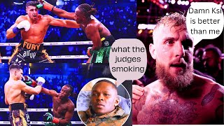 Celebrity and Pro Boxers' Jaw-Dropping Reactions to KSI vs Tommy Fury Decision" #ksiFury