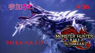 #36 [参加OK・steam版] モンスターハンターライズサンブレイク　19時までには終わります！