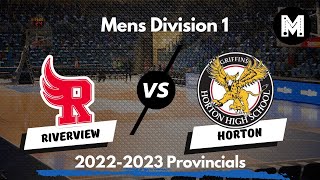 Div.1 Mens Provincials Riverview vs. Horton Saturday March 4th 2pm