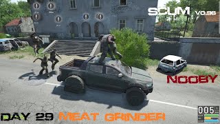 Day 29 Meat Grinder Hardcore PVP server - Scum 0.96 - Nooby trying to reach 1K Subs