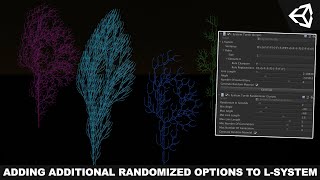 Unity3d Procedural Generation - L-System Adding Additional Algorithm Randomized Options To Editor