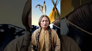 Sitting Bull Lives I Great Soiux Chief Sitting Bull Stands In Front Of his Horse and Teepee