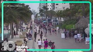VIDEO: Shooting near beach in Hollywood, Florida sends beachgoers running