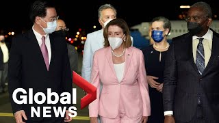 US House Speaker Nancy Pelosi arrives in Taiwan despite warnings from Beijing