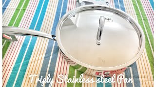 Bergner Triply Stainless steel sauté pan. One pan for several varieties of cooking Excellent quality