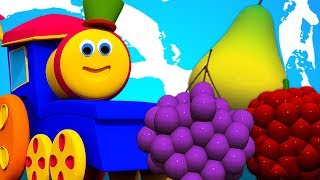 bob frutti treno | video per bambini | treno educativo | Bob The Train | Learn Fruits For Kids