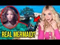 DRONE CATCHES THE LITTLE MERMAID AT HAUNTED BEACH!! (SHE CAME AFTER US!!)