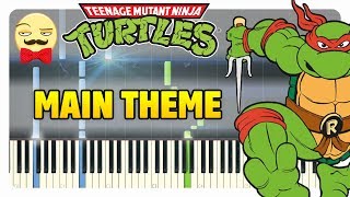 Teenage Mutant Ninja Turtles - Main Theme Piano Tutorial (synthesia cover + midi)