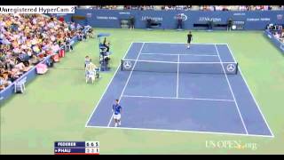 Roger Federer vs Bjorn Phau Highlights US OPEN 2012