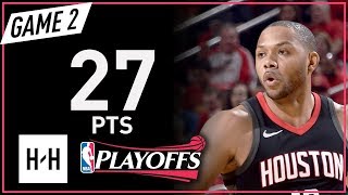 Eric Gordon  Game 2 Highlights Warriors vs Rockets 2018 NBA Playoffs WCF - 27 Pt