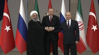 Sommet Erdogan, Poutine et Rohani sur la Syrie: photo de famille