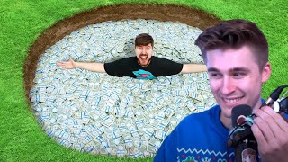 Ludwig Reacts To I Buried $100,000, Go Find It By MrBeast